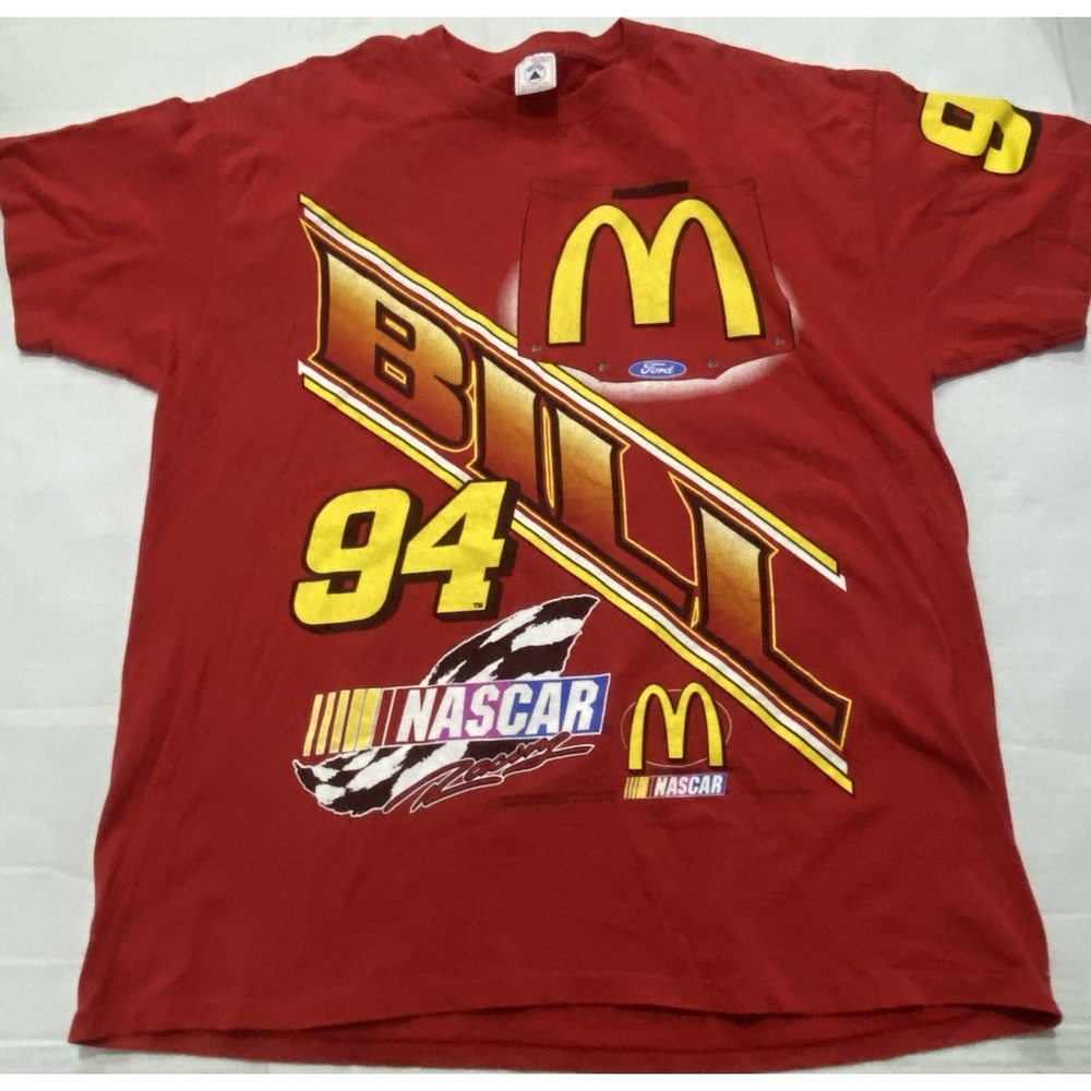 Vintage Bill Elliott #94 Nascar McDonald's T-shirt. XL